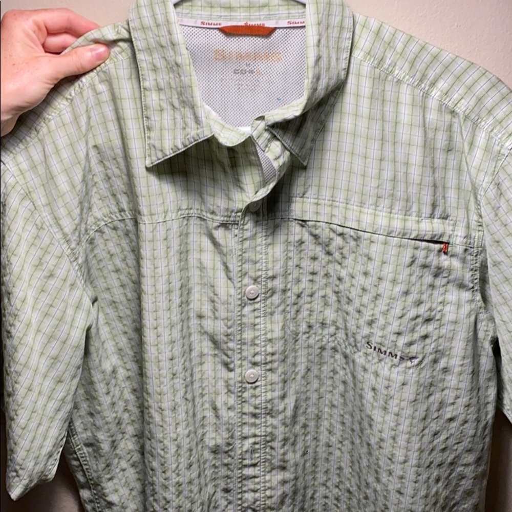 Simms Short Sleeve Button Down - image 1